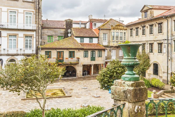 Estrela náměstí v centru města Pontevedra — Stock fotografie