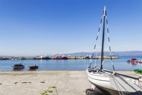 Boote auf vilaxoischen Fischerhafen — Stockfoto