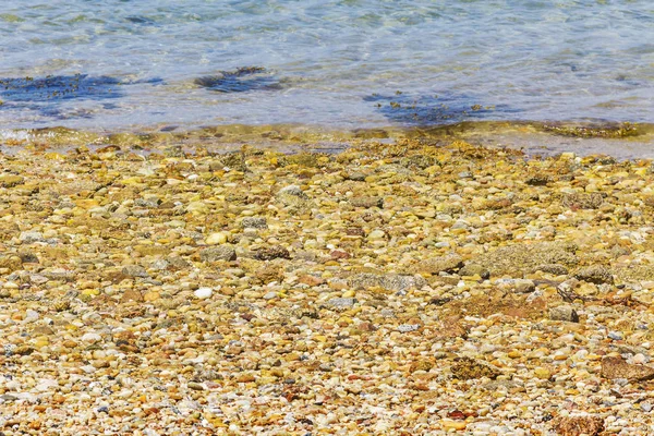 Støpesteiner på bredden av havet – stockfoto