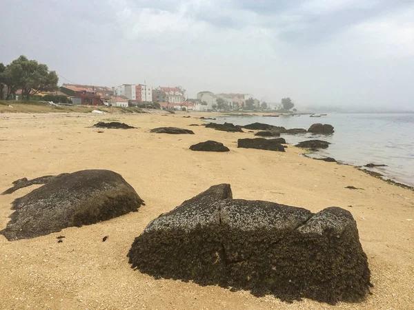 Praia de Con da Mina na névoa — Fotografia de Stock