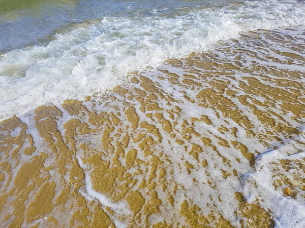 Surf Fale Plaży Tła Tekstury — Zdjęcie stockowe