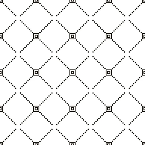 Vector seamless pattern. Modern stylish texture. Repeating geometric tiles with dotted rhombuses — Stock Vector