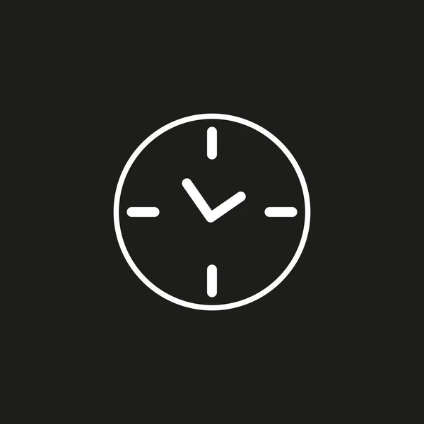 Zegar ikona w modnym stylu płaskim izolowane na tle. Symbol strony ikony zegara do projektowania stron internetowych Ikona zegara, aplikacja, Interfejs użytkownika. Ilustracja wektora zegara, EPS10. — Wektor stockowy