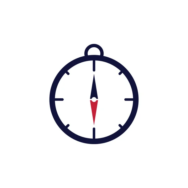 Kompas ikony, kompas ikony ploché bílé pozadí.Eps 10 — Stockový vektor