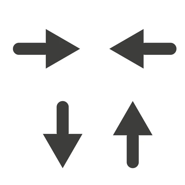 Ongedaan Maken Arrow Icon Redo Arrow Icon Richting Pijl Teken — Stockvector