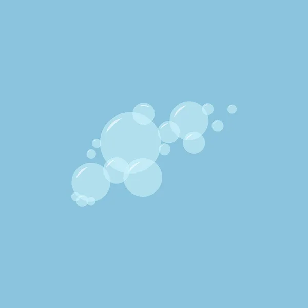 Vector Bubbles Icon White Backround Eps10 — Stock Vector