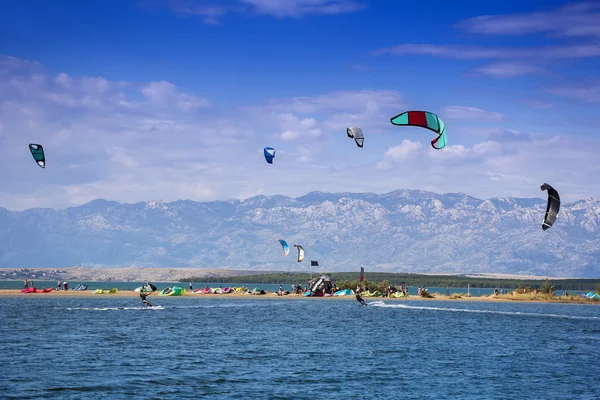 Kitesurfen Extremsport — Stockfoto