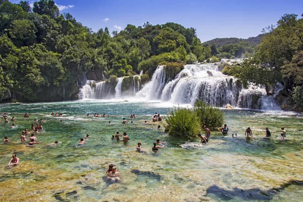 Národní Park Krka, jedna z nejslavnějších a nejkrásnějších — Stock fotografie