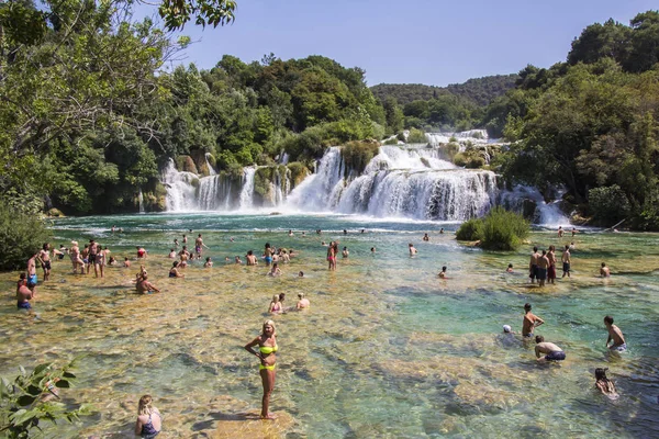 Krka National Park one of the most famous and the most beautifu — Stock Photo, Image