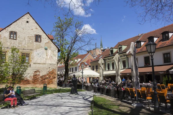 Tkalciceva straat in Zagreb hoofdstad van Kroatië — Stockfoto