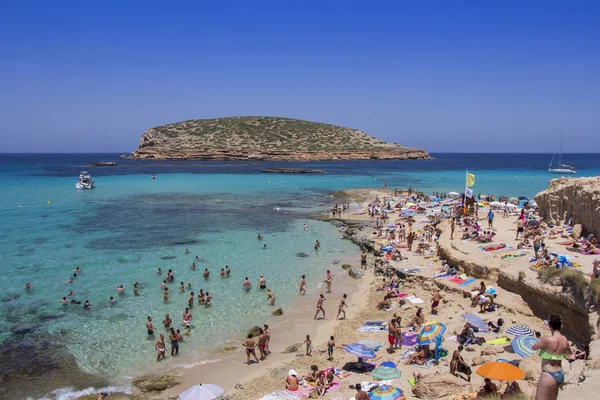 Playa de Cala Conta en Ibiza — Foto de Stock