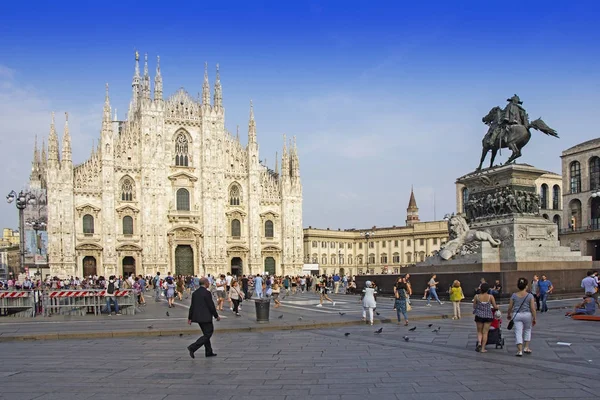 Cathedral Basilica of the Nativity of Saint Mary in Milan, Italy — Stock Photo, Image