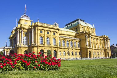 Zagreb, Hırvatistan'daki Hırvat Ulusal Tiyatrosu
