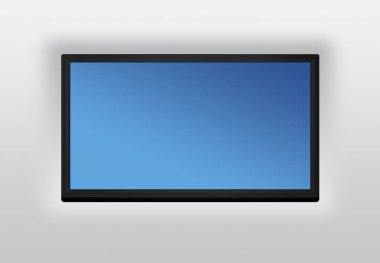 LED veya duvar arka plan üzerinde asılı Lcd tv ekran