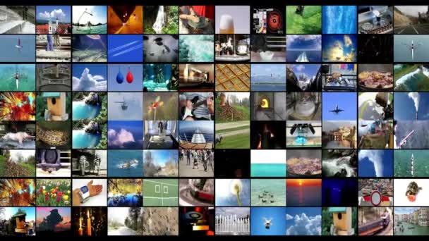 Televisie Productie Technologieën Concept Als Een Video Wall Achtergrond Video — Stockvideo