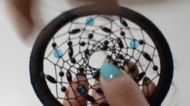 Eşarplı dokuma dreamcatcher
