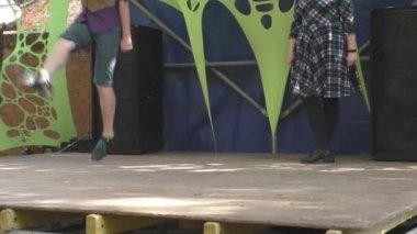 İrlanda dansları performansını