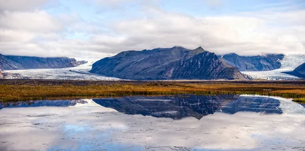Skaftafellsjoekull 和 Svinafellsjokull 的冰川 — 图库照片