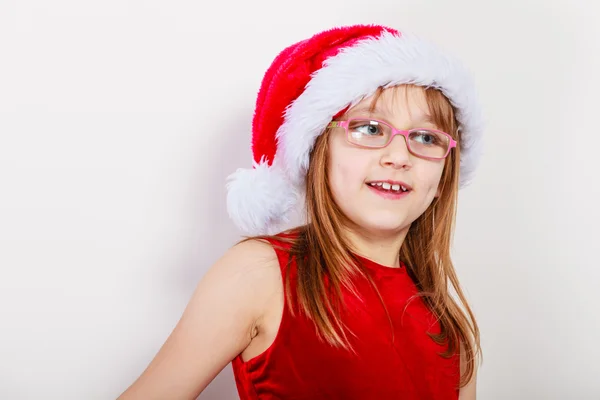 Niña con aspecto de santa elfa . — Foto de Stock