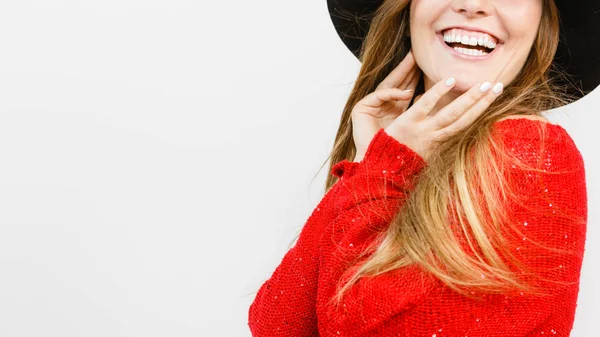 Señora Gorgoeus sonriendo . —  Fotos de Stock