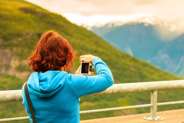 Photographie touristique du point de vue de Stegastein Norvège — Photo