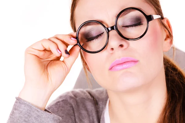 Young serious business woman thinking — Stock Photo, Image