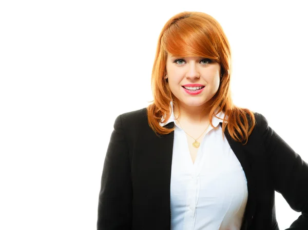 Redhaired business woman portrait — Stock Photo, Image