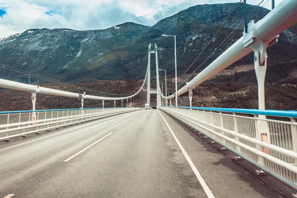 Puente colgante en Noruega —  Fotos de Stock