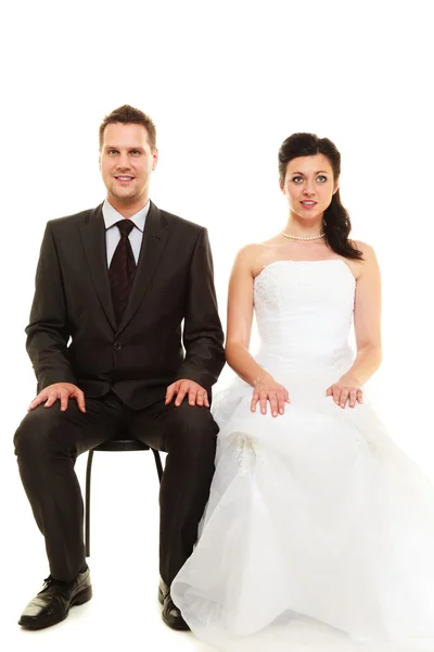 Married couple in wedding day. — Stock Photo, Image