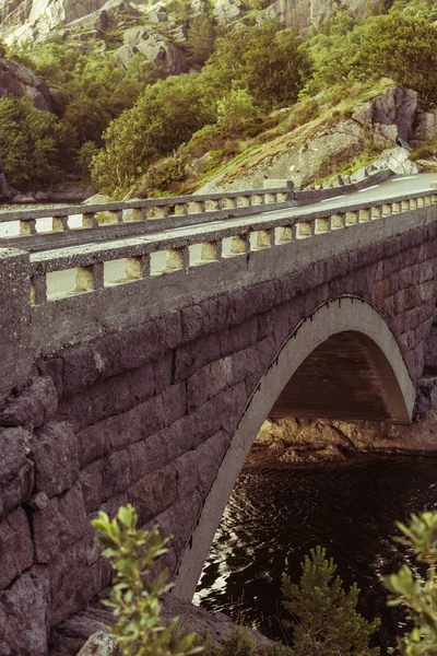 旧桥在挪威 Vagand — 图库照片