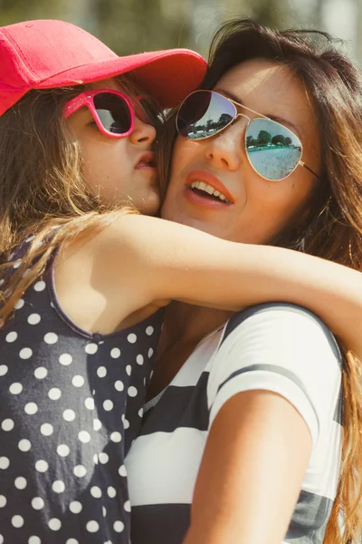 Mommy and daughter spending lovely time together. — Stock Photo, Image