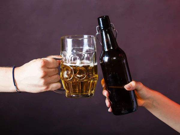 Closeup of beer toast. — Stock Photo, Image