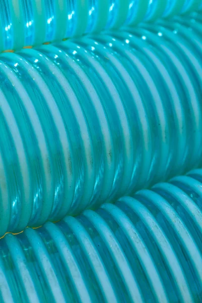 Detailed closeup of flexible plastic hose — Stock Photo, Image