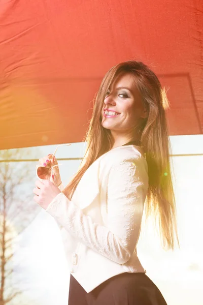 Beauty smiling woman portrait — Stock Photo, Image