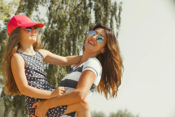 Mommy and daughter spending lovely time together. — Stock Photo, Image