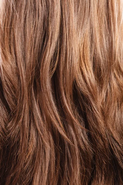 Természetes barna haj, közelkép háttér — Stock Fotó