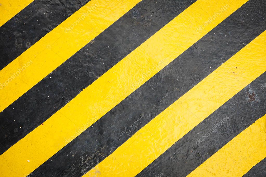 Detailed closeup texture  yellow  and black  stripes  Stock 