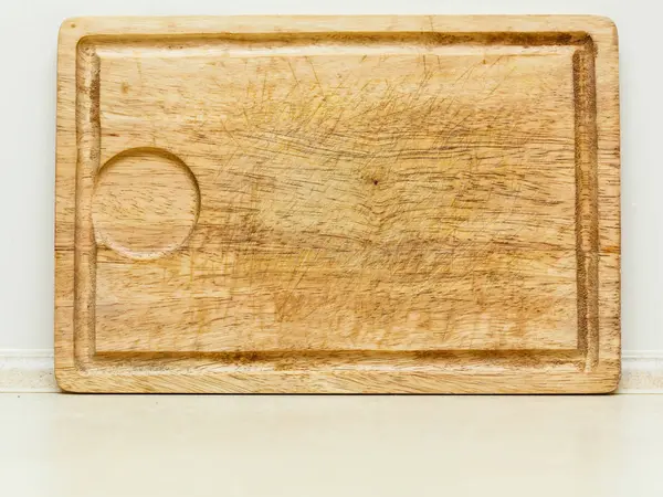 Podrobné detailní dřevěné kuchyňské desky — Stock fotografie