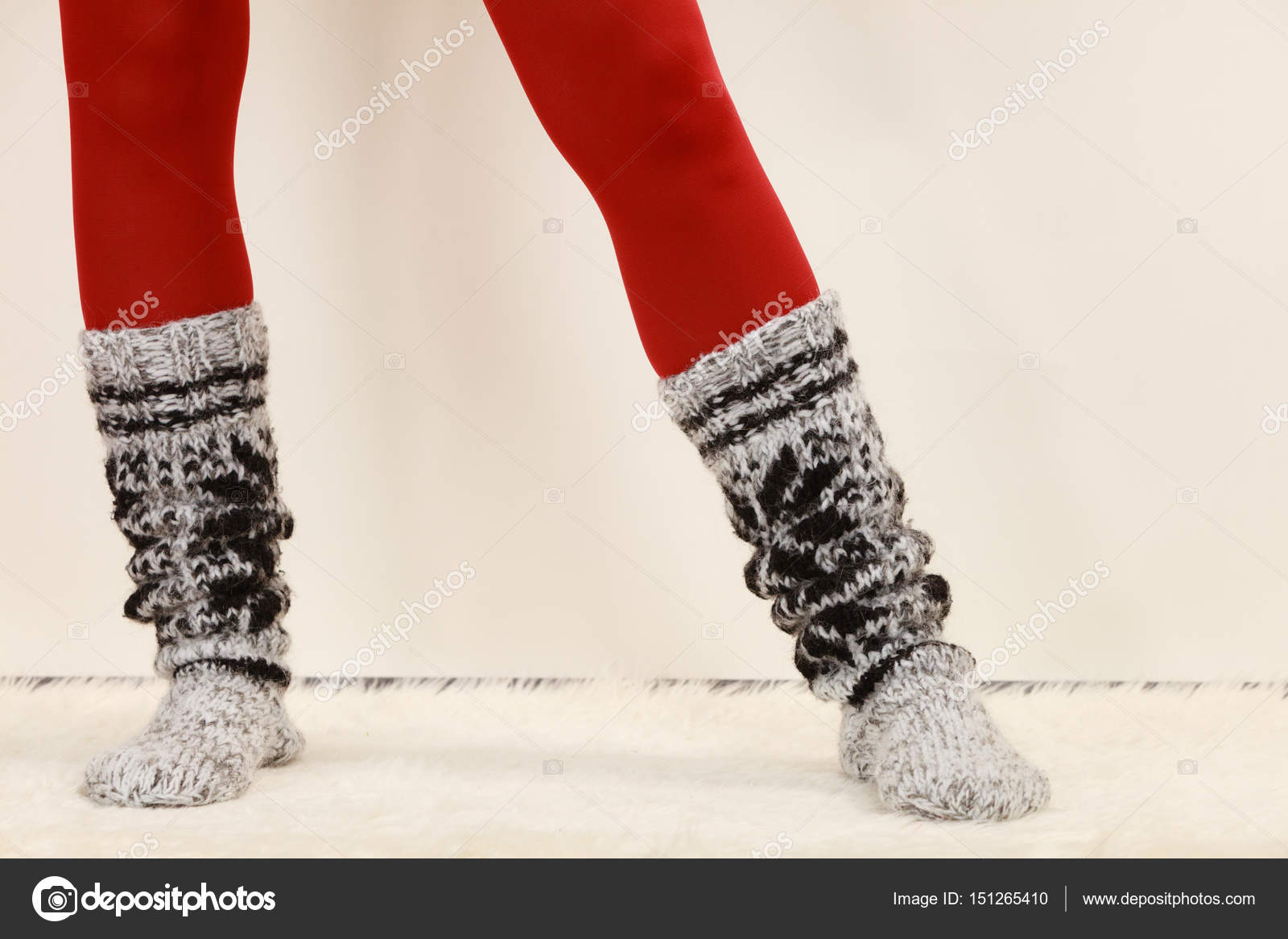 ben iført sokker og røde — Stock-foto © Voyagerix