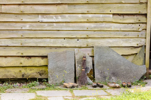 Lehké dřevěné zdi detail desky closeup — Stock fotografie