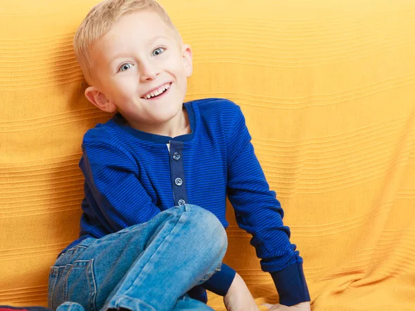 Little boy playing and having fun — Stock Photo, Image