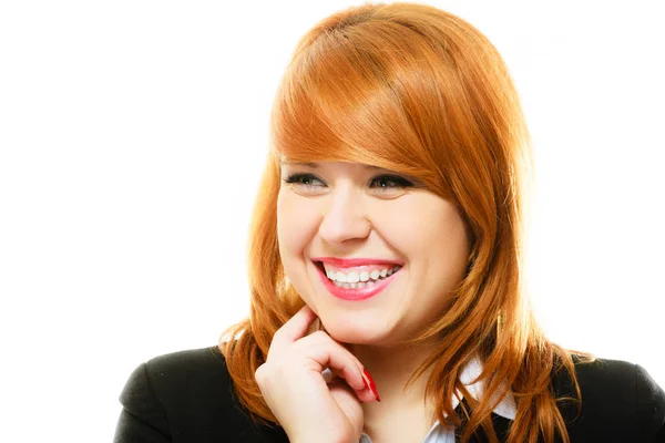 Redhaired business woman portrait — Stock Photo, Image