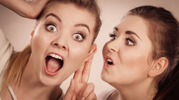 Dos mujeres contando chismes —  Fotos de Stock