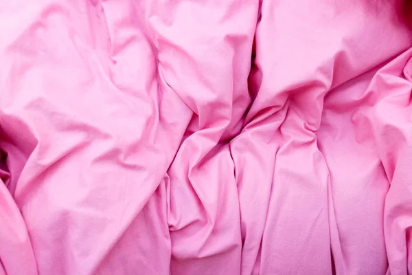 핑크 퀼트 침구의 자세한 근접 촬영 — 스톡 사진