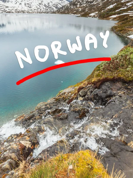 Λίμνη djupvatnet, Νορβηγία — Φωτογραφία Αρχείου