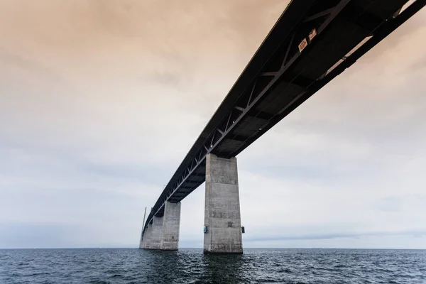 Il ponte di Oresund tra Danimarca e Svezia — Foto Stock