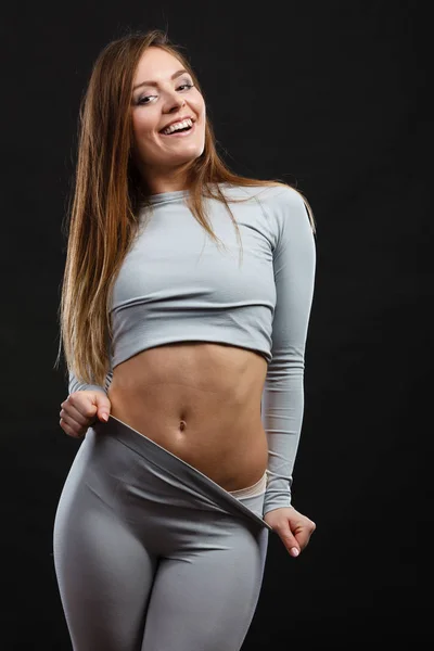 Deporte mujer en forma en ropa térmica . — Foto de Stock