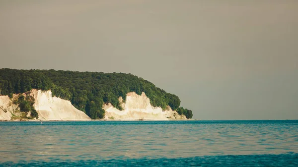 Tebeşir cliff kayalar Rügen Isle Sassnitz Almanya'nın — Stok fotoğraf