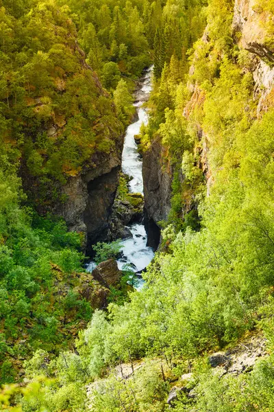 Kleiner Bach in den Bergen, Norwegen. — Stockfoto