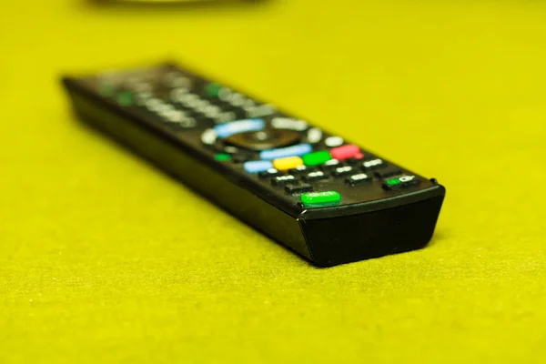 Fecho detalhado do controle remoto da TV — Fotografia de Stock